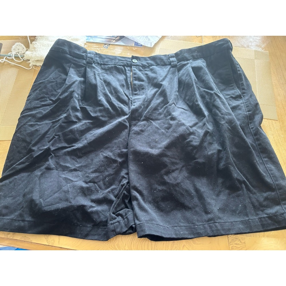 George Foreman Comfort Zone Men's big and tall 48 BIG Expandable Black Shorts